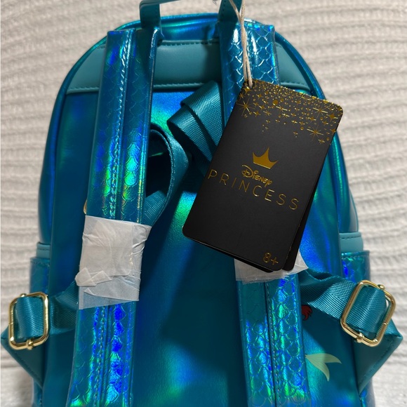 Loungefly Disney King Triton Sequin Mini Backpack NWT Rare - Picture 5 of 8